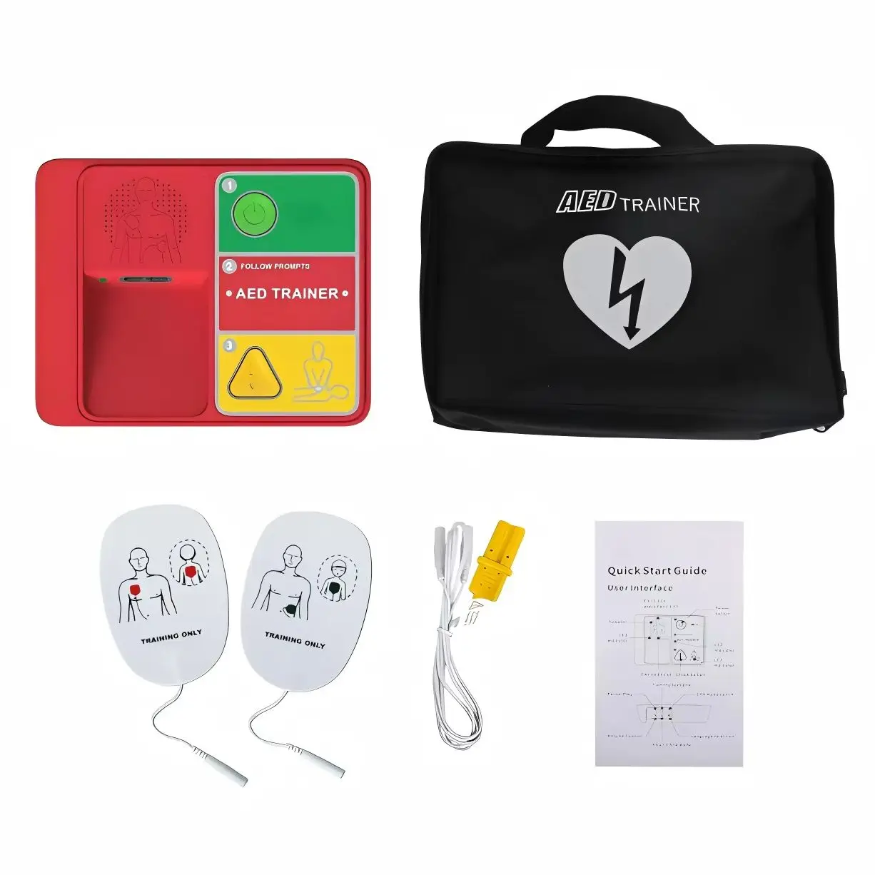 AED Trainer Ultra Portable AED Training Kit CPR Training Device for BLS training Single Pack aed training kit