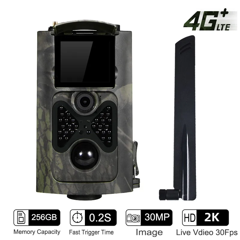 Outdoor 2K Live Show APP Trail Camera Cloud Service 4G 30MP Night Vision Wild Hunting Cameras Night Vision PhotoTraps Game Cam