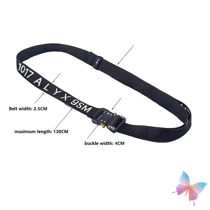 High Quality Woven Letter Logo 1017 ALYX 9SM Belt Functional