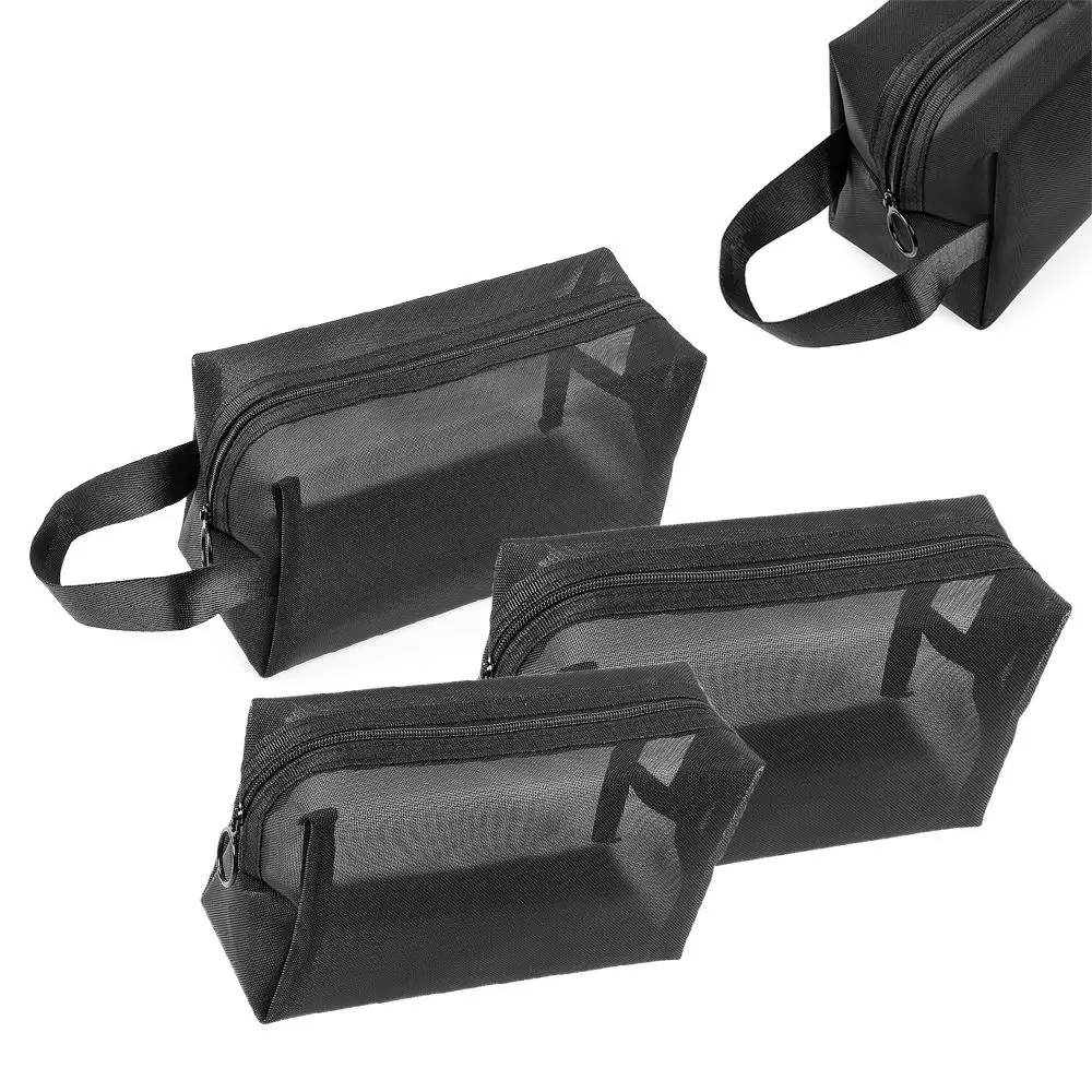 Women Storage Toiletry Bag Cosmetic Bag Travel Organizer Makeup Pouch Mesh Package