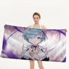 Re Zero Rem Microfiber Beach Towel Absorbent Quick Dry Soft Yoga Swimming Resort Mountain Climbing Towel 5