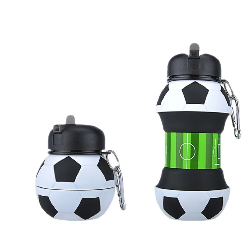 

Outdoor Sports Kettle Silicone Folding Cup Portable Fall Proof Leak Proof Children's Water Bottle