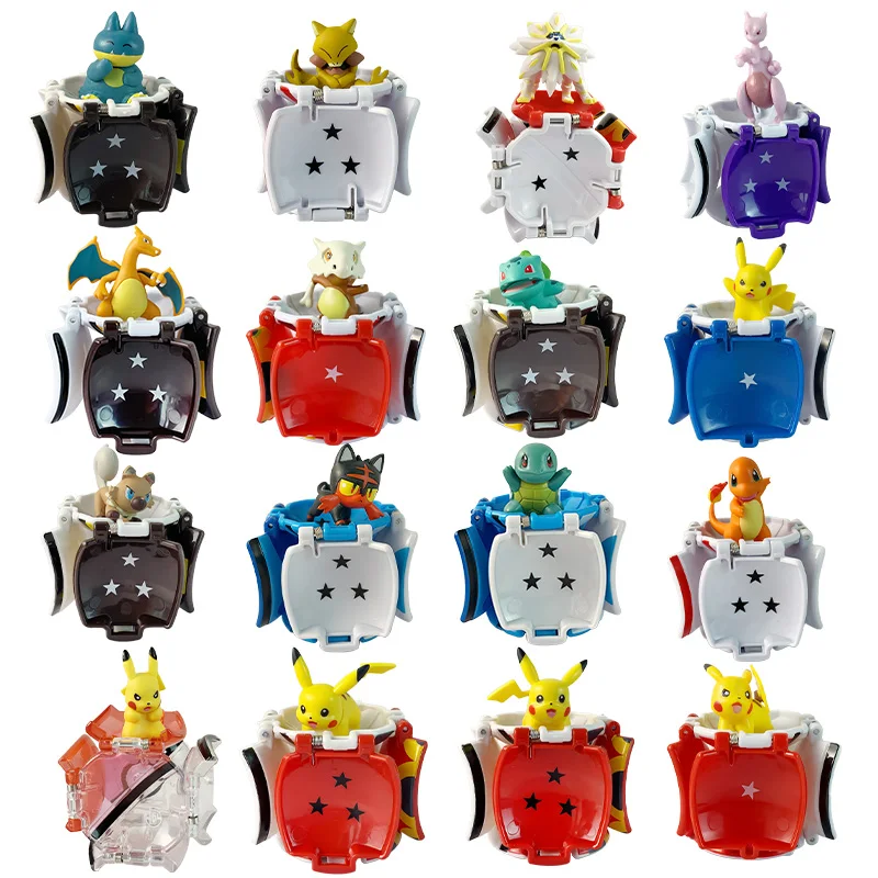 Pokemon Figur Ball Elf Haustier Anime Action Puppe Pikachu Charizard Mewtwo Bulbasaur Squirtle Mew Pokeball Monster gehen Spielzeug Kind Geschenk
