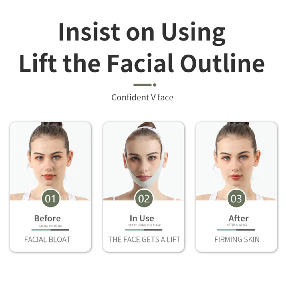Enhanced Anti-Aging Facial Sculpting Band for Double Chin Reduction