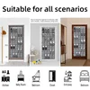 12/14 Pockets Over the Door Shoe Organizer Large Mesh Pockets With 4 Hooks Transparent Fabric Shoe Rack Storage Bag For Bedroom 4