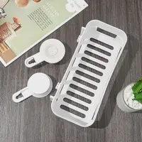 Corner Shelf With Suction Shower Rack Organizer Cup Bathroom Storage Wall Basket 2