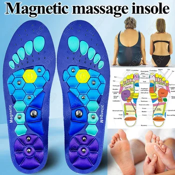 Terapia magnetica medica Solette sportive Massaggio Piede Perdita di peso Dimagrante Digitopiede per digitopressione Anti-fatica Assistenza sanitaria Rilievi per scarpe 1