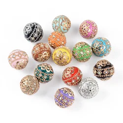 Handmade Indonesian Beads with Metal Accents - Set of 6 - S (MULTI)