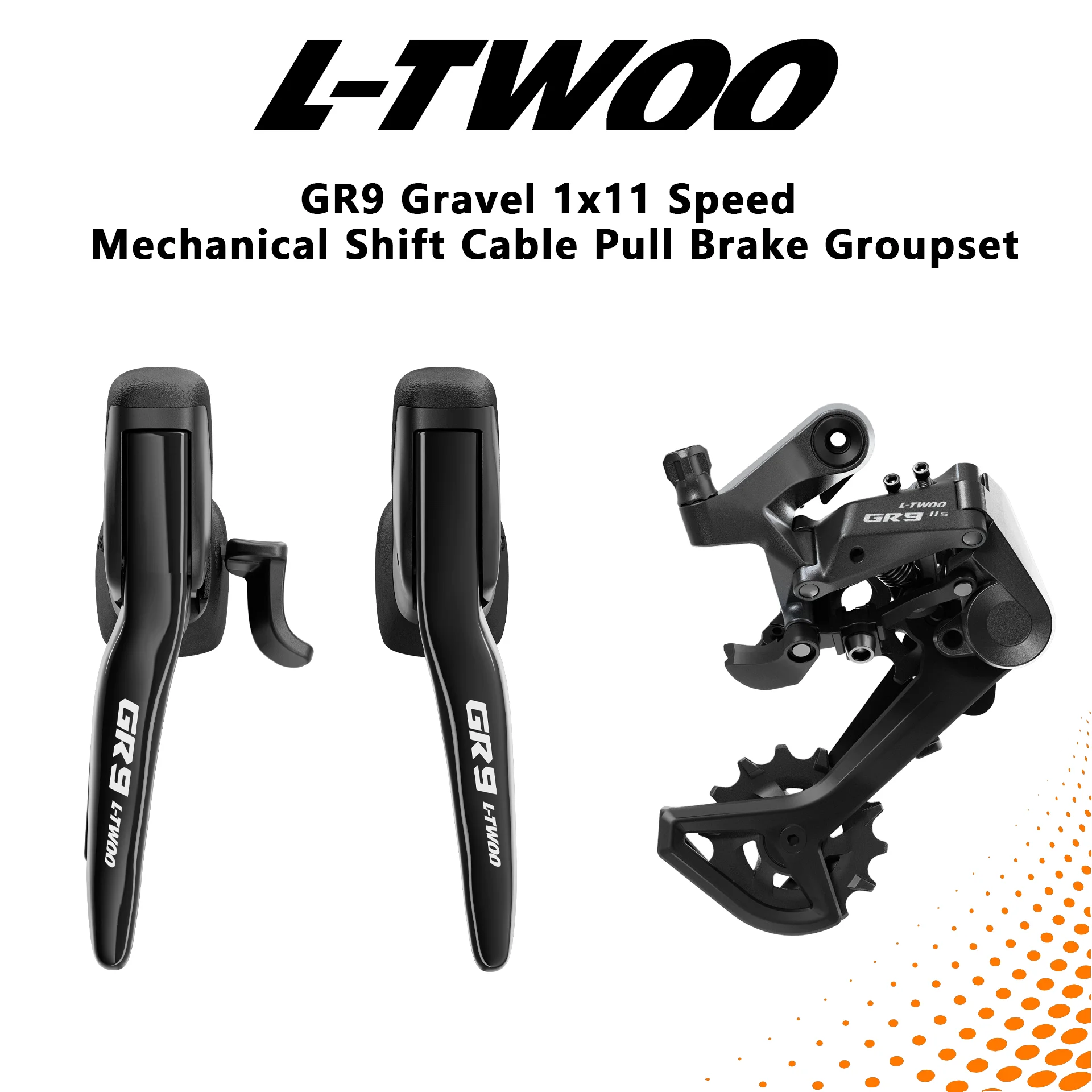 L-TWOO GR9 Gravel Bike 1x11-Speed Groupset Mechanical Shifter Disc Brake Kit