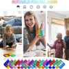 12/24/48Pcs Mini Pop Push Fidget Toys Set Keychain Fidget Toy Anti-Anxiety Stress Relief Hand Toy Pack for Kids Adults Gifts 5