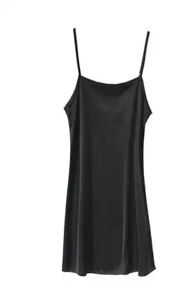 thumbnail image 1 of Nuevo camisón de verano sin mangas para mujer, con tirantes finos, básico, combinable, de talla grande, camisón combinable, 1 of 5