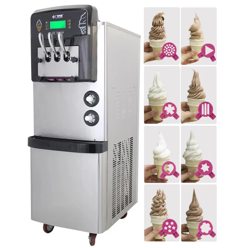 36-42L/H Commercial Soft Ice Cream Machine 3 Flavors Mixed taste 3300W R22/R134A Vertical Ice Cream Maker Electric 110V/220V Hot factory direct sale 8gpu server case box 3080 machine 70mm gpu case with 3300w psu for kaspa nexa