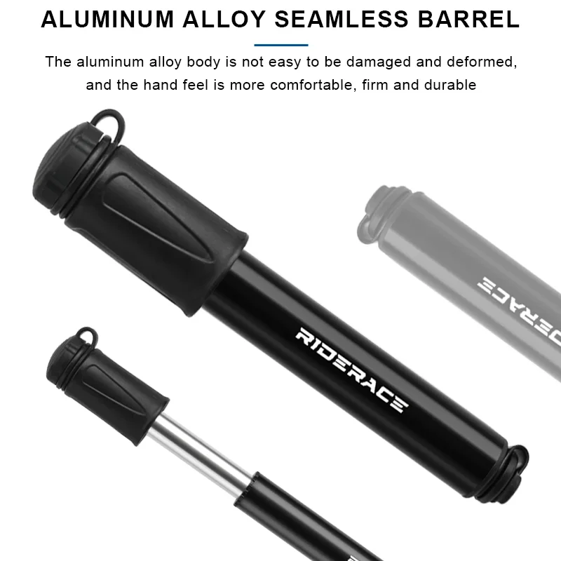 Bike pump Portable mini cycling hand air pump High pressure Ball mountain MTB road bicycle tire inflator Schrader Presta valve