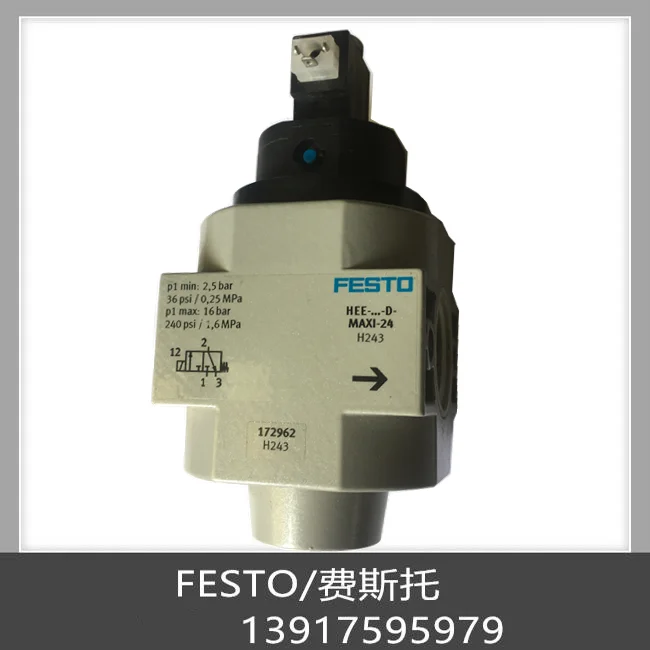 

FESTO Gas Source Safety Start Valve HEE-3/4-D-MAXI-24 172950 In Stock