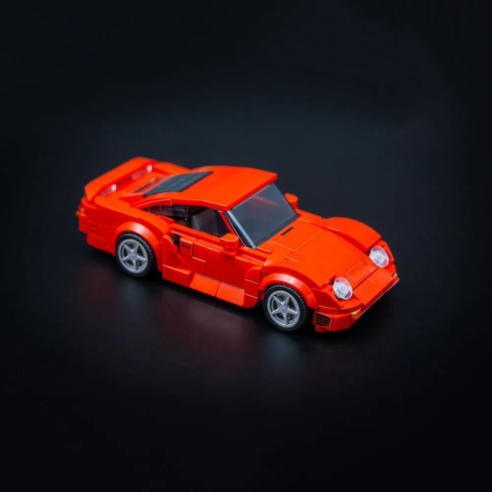 Poladeer 382PCS Kreativität MOC DIY Klassische Limousine 959 Montage Bausteine Modell Spielzeug Ziegel kinder Weihnachten Geburtstag geschenk – Detail 7