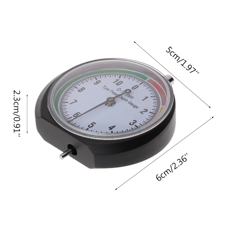 Tyre tread depth gauge Portable Tyre Depth Gauge with Car Tyre Tread Depth Gauge Trucks Tire Monitor Measure Device Tool