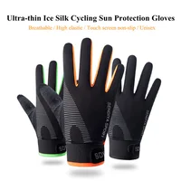 Summer Cycling Gloves Full Finger Touch Screen Motorcycle Riding Gloves Breathable MTB Road Bike Non-Slip Gloves for Men Women 1