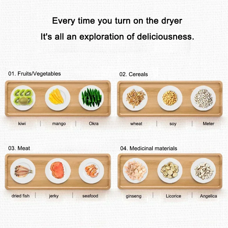 6 Layer Dehydrator 25L Dried fruit machine food air dryer small fruit dried meat dry food dryer home pet snacks 6