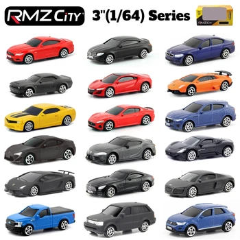 1/64 RMZ CiTY Diecast Model Car Toy Miniature Collezione di ruote libere da 3 pollici Adatto per Hot Wheels Regalo per bambini Ragazzi Kid 1