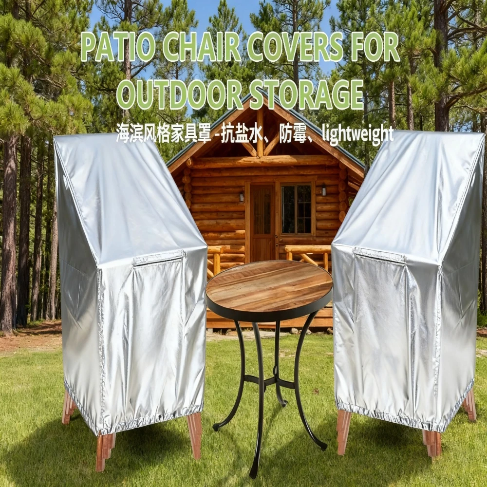 Waterproof Stackable High-Back Dining Chair Protectors