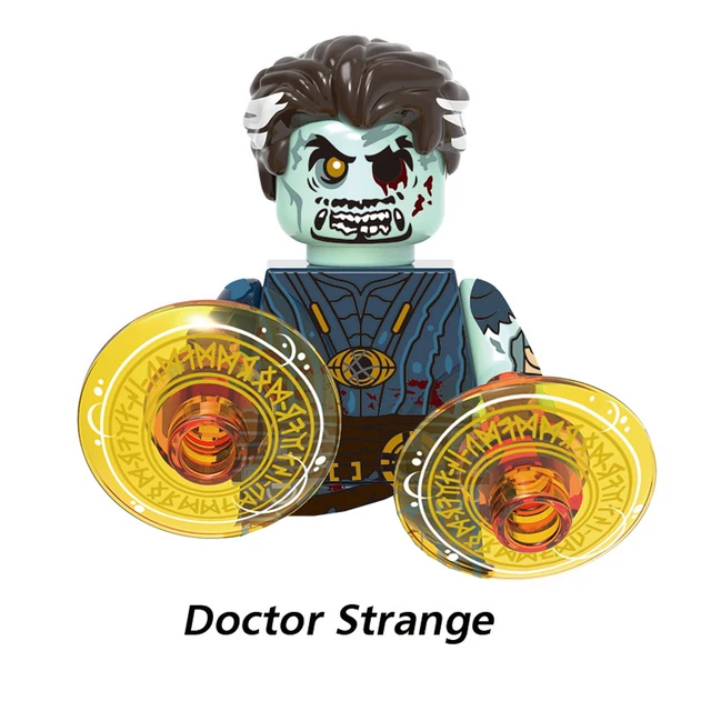 Disney Doctor Strange Scarlet Witch Moon Knight Wong Building Block Dormammu Hulk Ultron Carter Professor X Brick America Chaves G-X1815