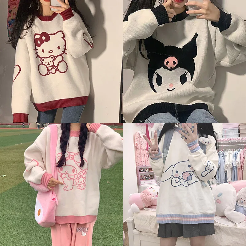 Kawaii-Sanrio-Hello-Kitty-Kuromi-My-Melody-Cinnamonroll-Clothing-JK ...