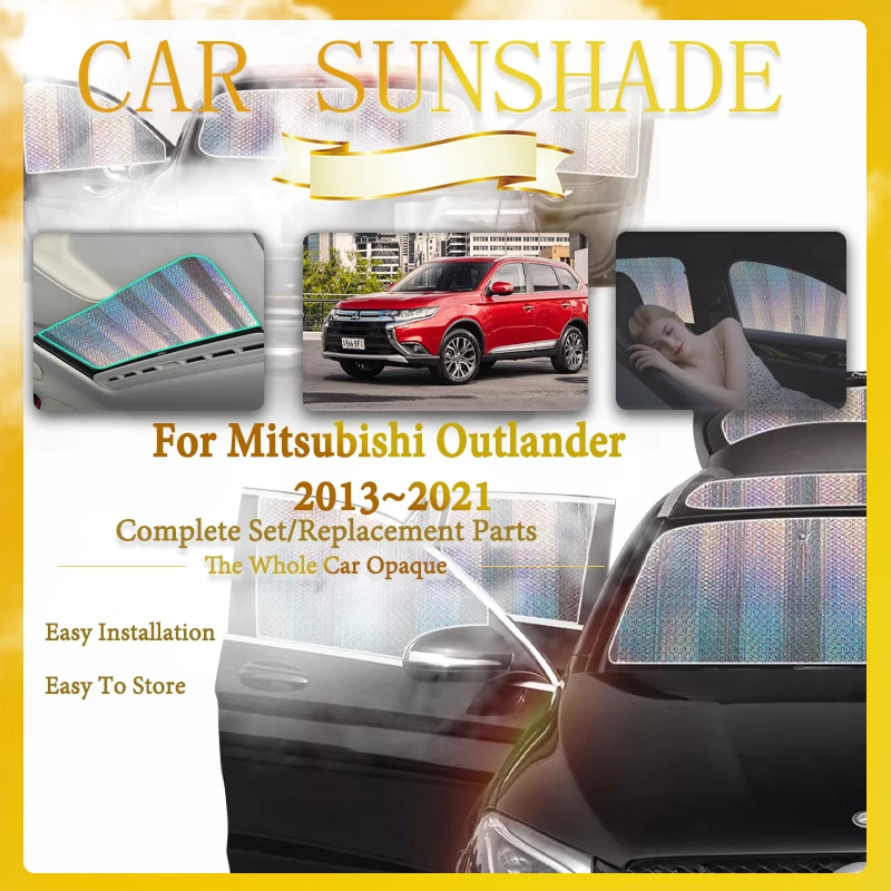 

For Mitsubishi Outlander GF GG ZJ ZK ZL 2013~2021 Car Window Sunshades Sun Coverage Windshields Skylight Window Pads Accessories