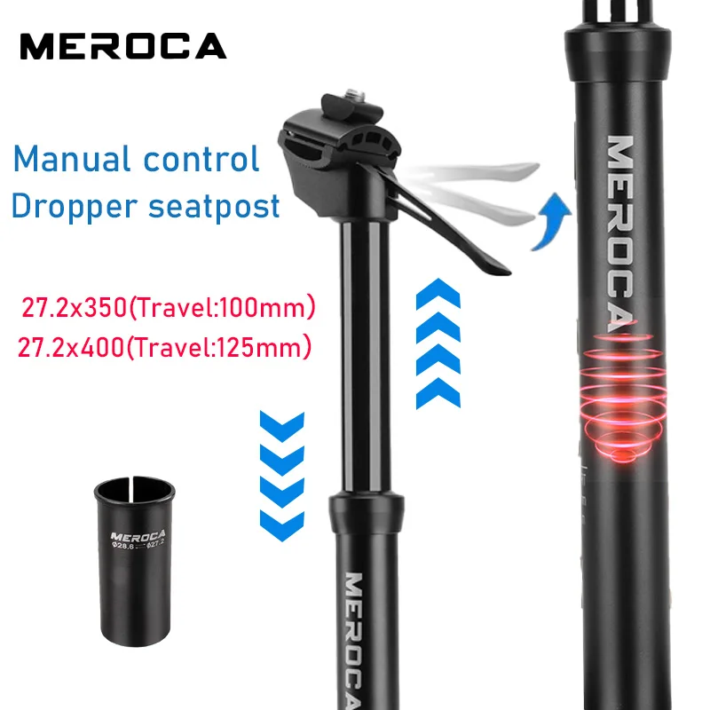 MEROCA mtb dropper seatpost 27.2mm Hydraulic mtb telescopic seatpost ...