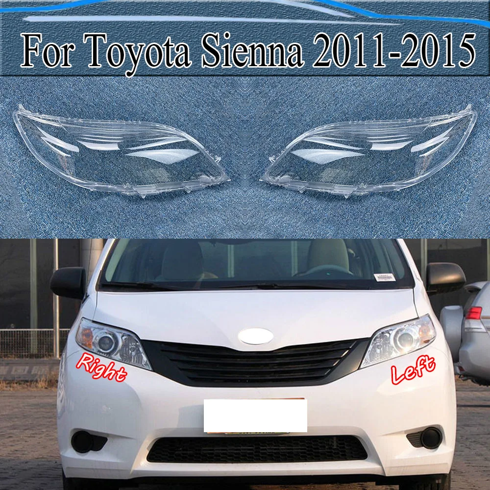 

Налобный фонарь из оргстекла для Toyota Sienna 2011-2015, прозрачный абажур, налобный фонарь
