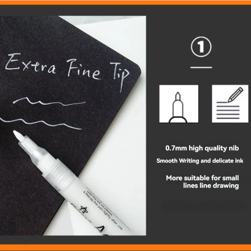 アクリルペイントペン 24本 マーカー 中字 2mm ロックペイント