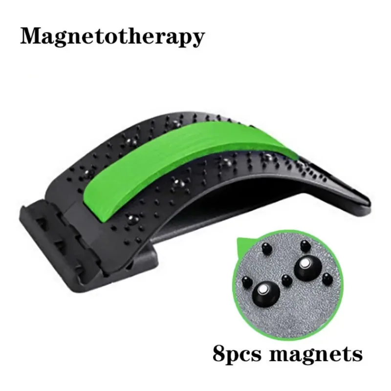 Multi-Level Adjustable Back Magnetotherapy Massager Stretcher Waist Neck Fitness Lumbar Cervical Spine Support Pain Relief cervical spine massager lumbar massager