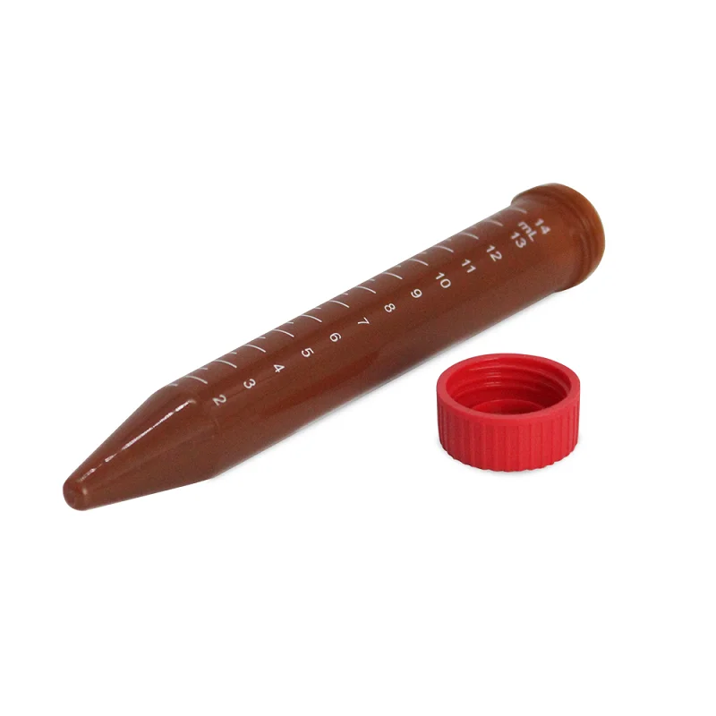 LABSELECT Sterilized centrifuge tube, Brown 15ml Centrifuge tube, 50 pieces/pack, CT-103-15A