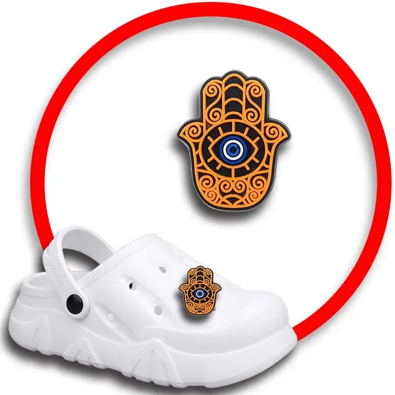 

Комплект булавок для Crocs, шармы, аксессуары для обуви, украшение сглаза, джинсы, женские сандалии, пряжка, Детские сувениры, мужские значки, подарок для мальчиков и девочек