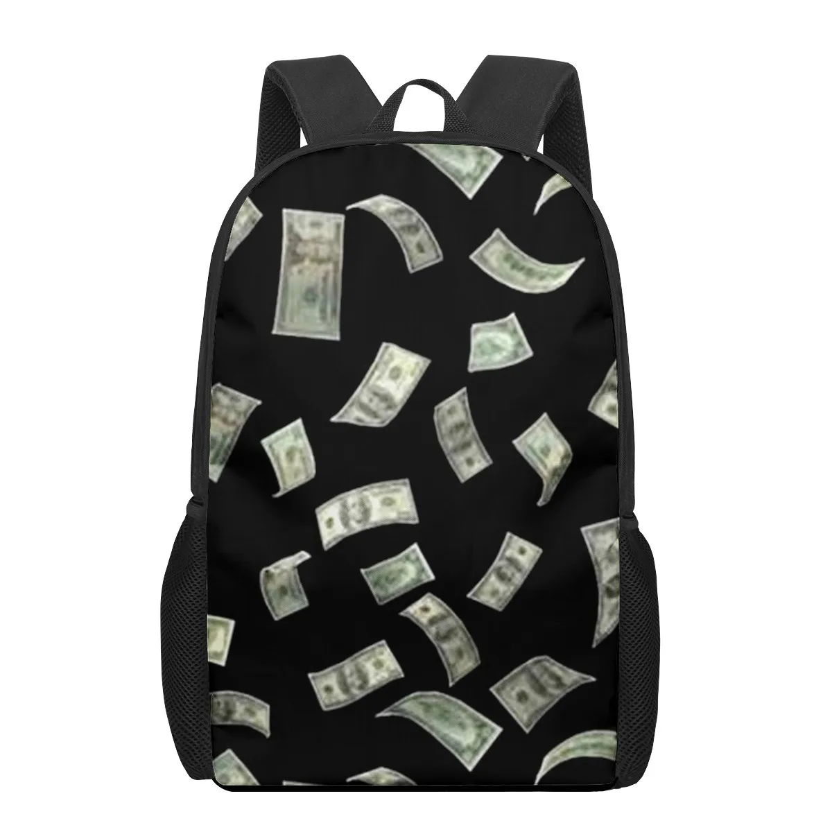 

USD Dollar Money 3D Pattern School Bag for Children Girls Boys Casual Backpacks Kids Backpack Teens Student School Bags Backpack