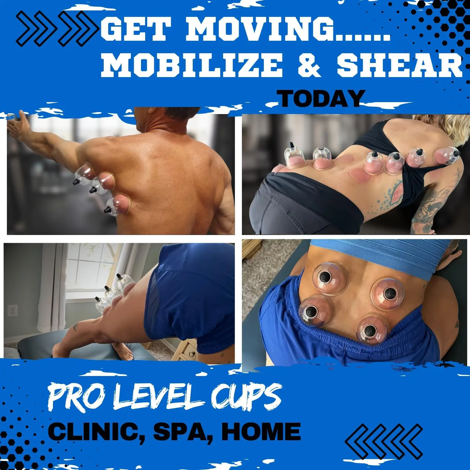 32 Cans Back Vacuum Cupping Device Set Professional Suction Cup Massage Meridian Dredge Vacuum Suction Treatment Cupping Device
