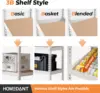 5 Tier Storage Shelves Adjustable Laminated Garage Metal Shelving Unit Heavy Duty Utility Rack Shelf Warehouse Pantry Closet 5