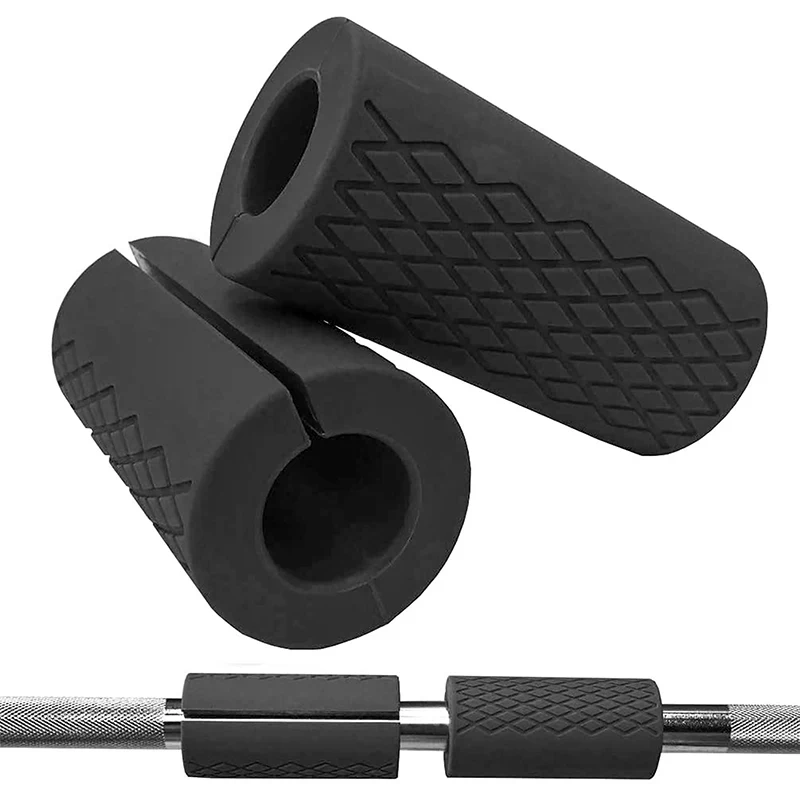 1 PC/2PC GOUNOD Barbell Dumbbell Grip Thick Bar Handle Silicone Anti-slip Pad Thick Bar Handle Weightlifting Fat Pull Grip 3