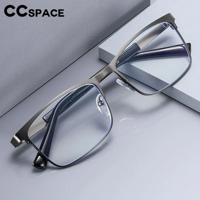 Retro Metall Quadratische Brillengestelle Herren Lesebrille Anti-Blaulicht Herren Computerbrille Alterssichtigkeit Gläser 54323