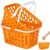 2 Pcs Portable Shopping Basket Savings Storage Baskets Toy Abs Raw Material Grocery 1