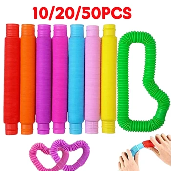 Rainbow Pop Tube Sensory Toys 1
