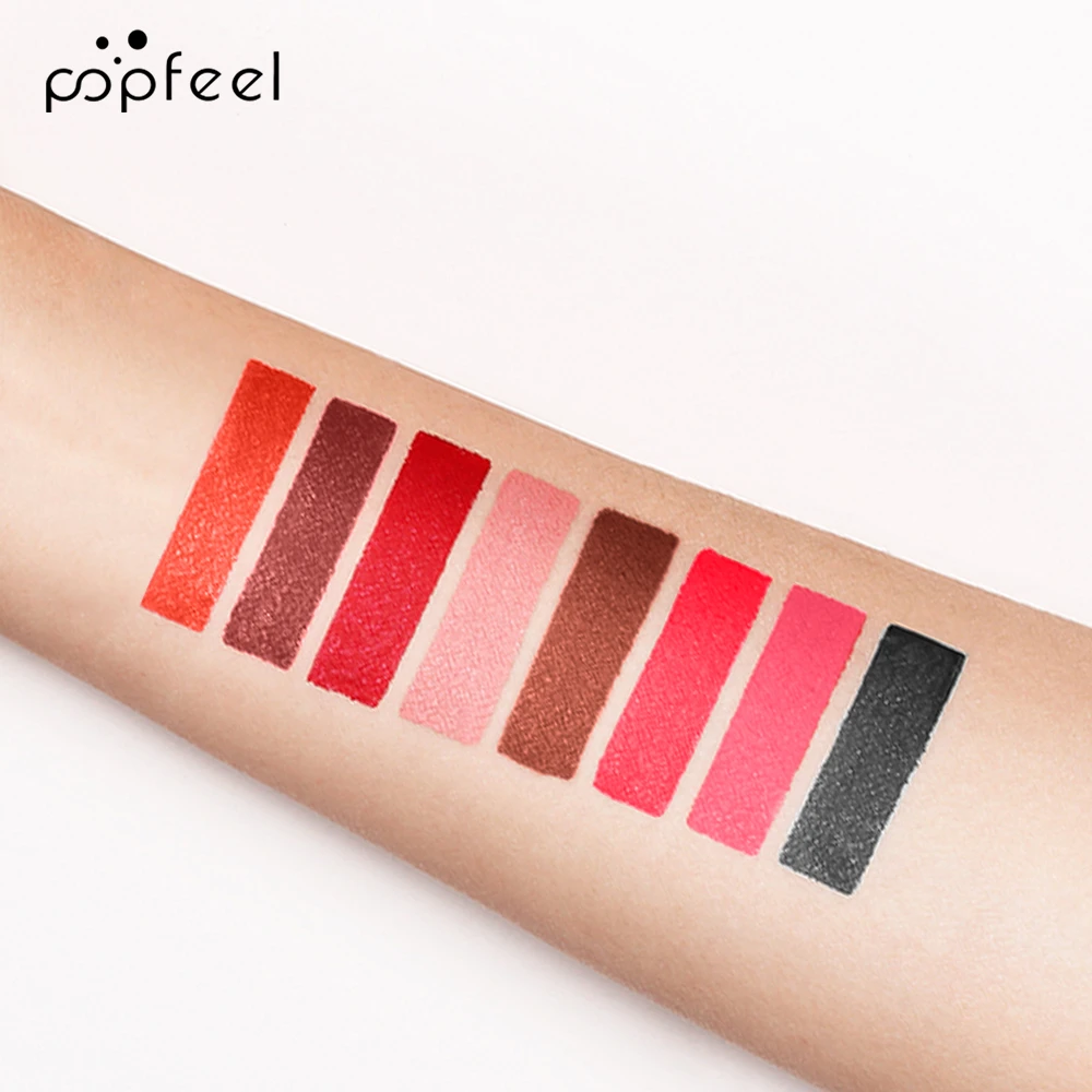 Hallowmas Lippen Make-up Set Schwarzer Lippenstift Pinker Lipgloss_voghion.com