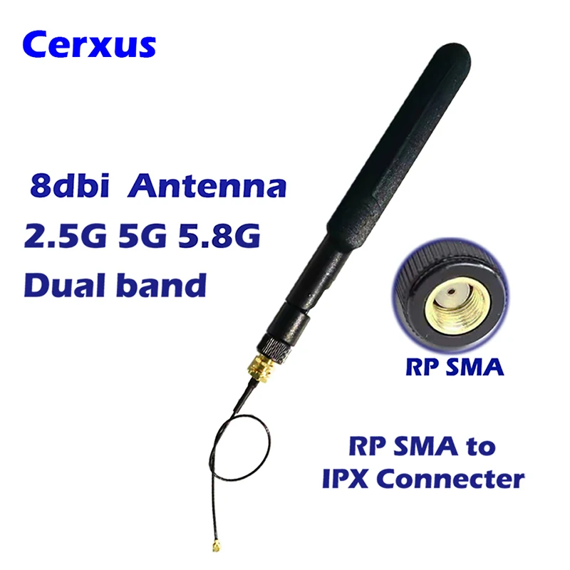 Dual Band WiFi Antenna 20cm U.FL/IPEX to RP SMA Pigtail Cable 2.4GHz 5GHz 5.8GHz for FPV UAV Drone and PS4 Build Repeater MIFI