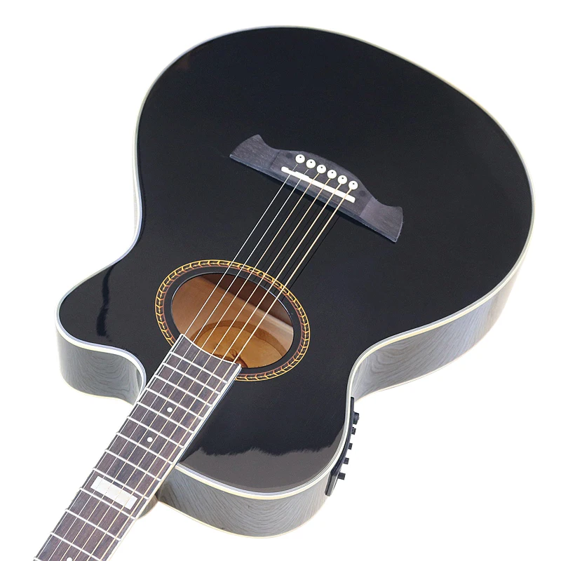 Acoustic Electric Guitar 6 Strings 40/41 Inch Folk Guitar With Bag