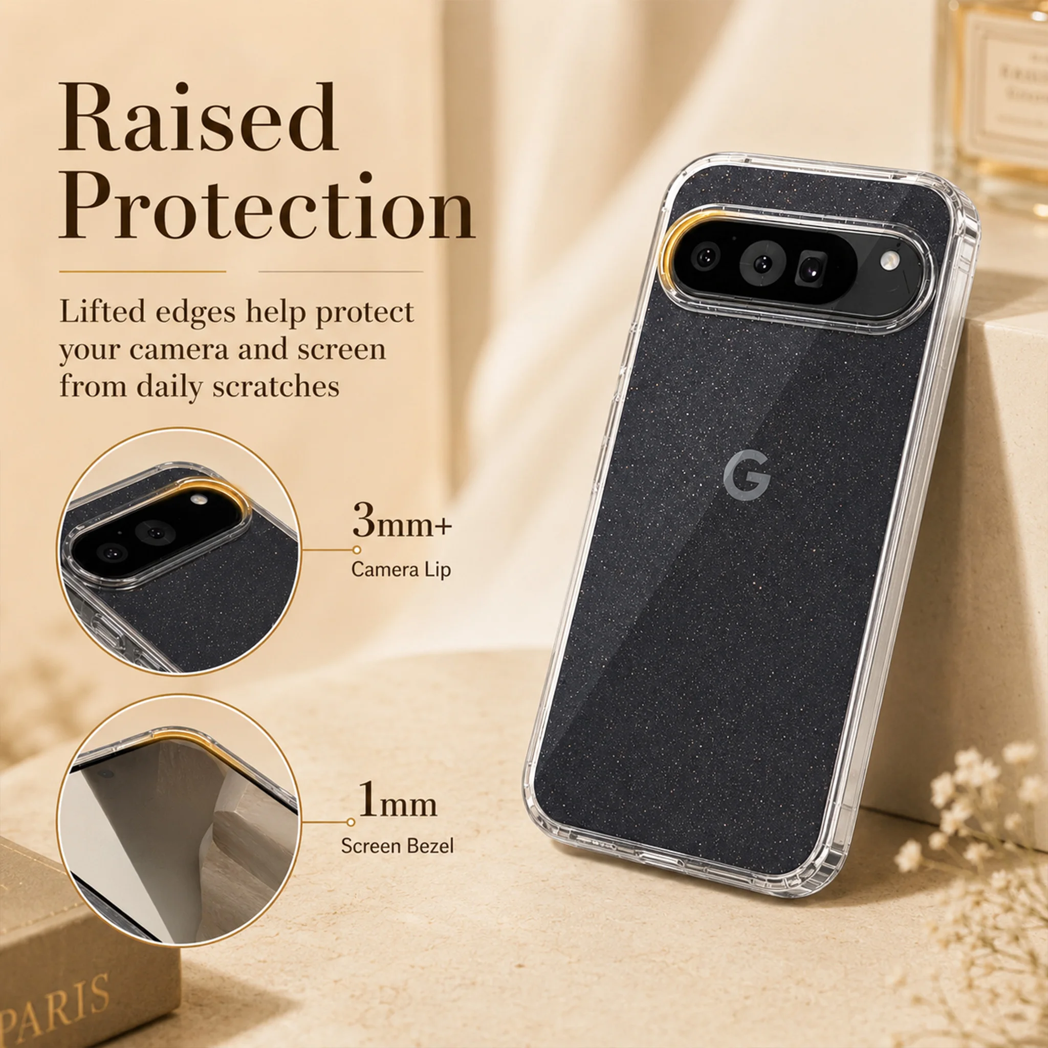 Luxury Bling Shining Glitter Transparent Shockproof Candy Case - Starry Sky Collection