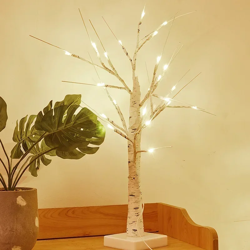 thumbnail image 1 of LED Birch Tree Lights Glowing Branch Light Night DIY Xmas Trees Suitable Home Bedroom Wedding Party Christmas Decoration Lamp, 1 of 4