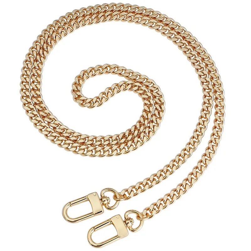 Bag Chain Electroplated Flat Chain Crossbody Bag Metal Chain Shoulder Strap Aluminum Chain Shoulder Strap Parts & Accessories
