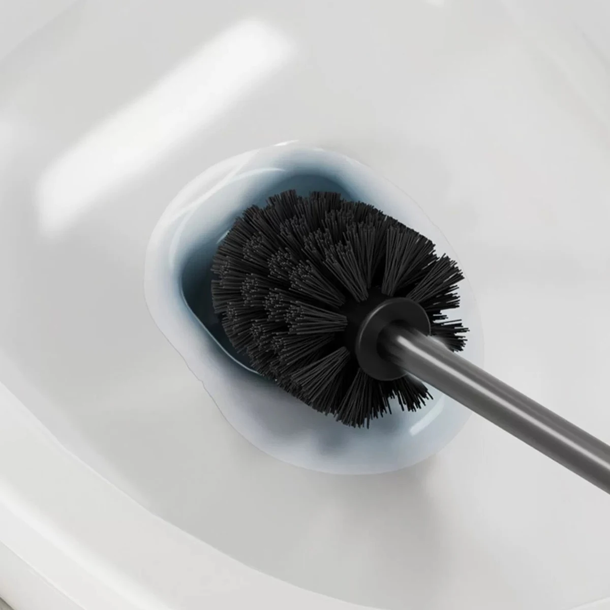 Bathroom Toilet Brush Holder Wall Mounted Cleaning Brush Aluminium Toilet Cleaning Storage