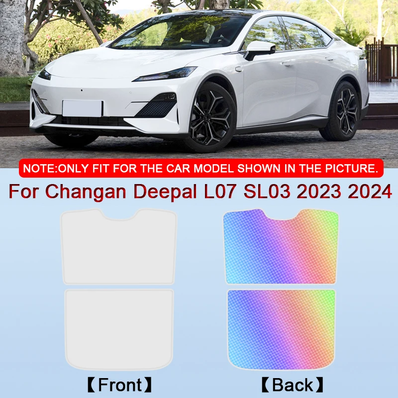 

Car Clip-on Sunroof Skylight Blind Shading Cover Colorful Ice Crystal Auto Roof Sunshade For Changan Deepal L07 SL03 2023 2024