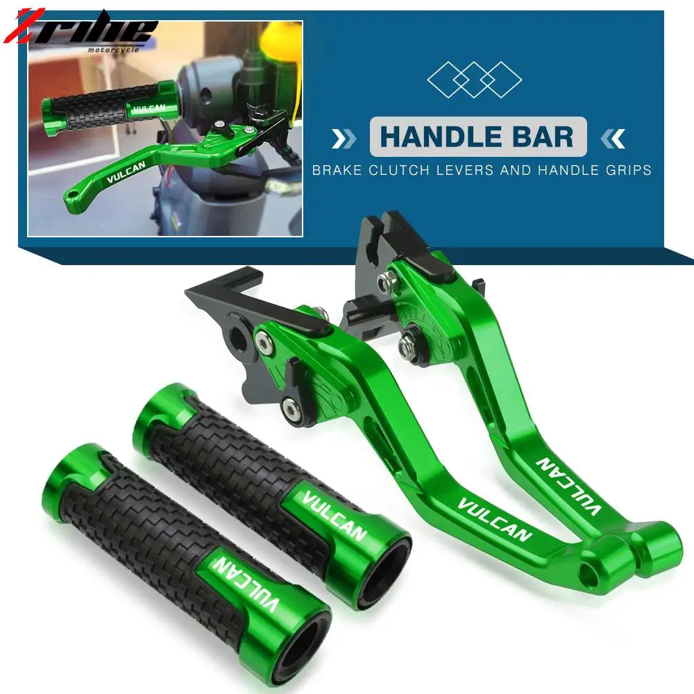 

Motorcycle Short Brake Clutch Levers Handlebar Knobs Handle Hand Grips For KAWASAKI VULCAN S650cc 2015 2016 2017 2018 2019 2020