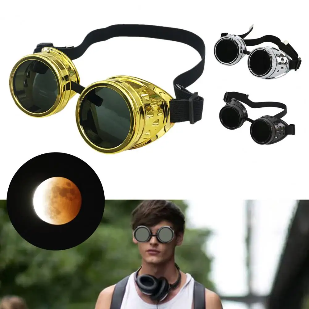 Safe Solar Viewing Glasses Steampunk Solar Eclipse Glasses for Eye Protection Direct Sun Observation with Harmful Light